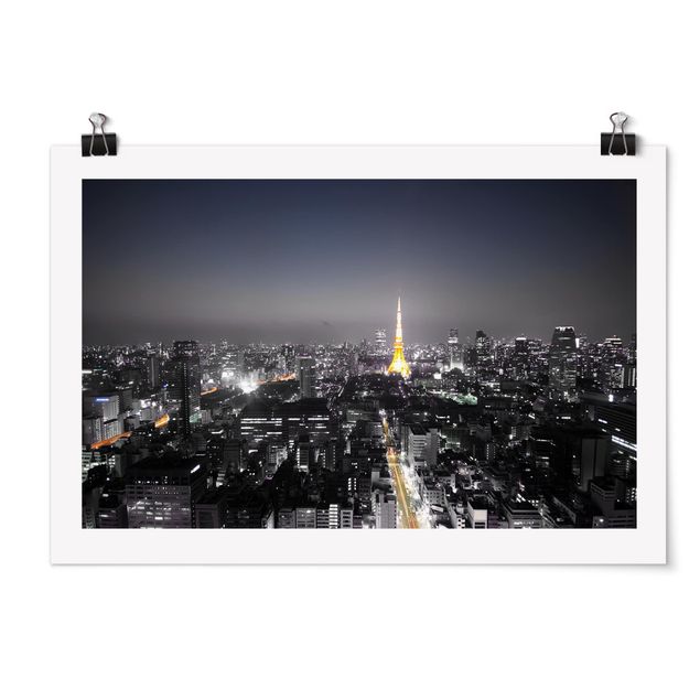 Plakater arkitektur og skyline Tokyo