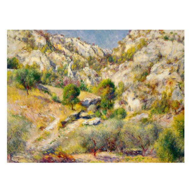Kunst stilarter impressionisme Auguste Renoir - Rock At Estaque