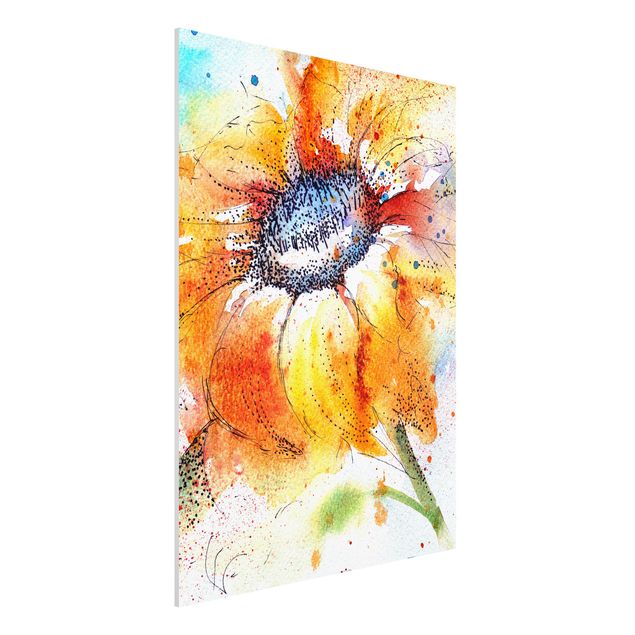 Billeder solsikker Painted Sunflower