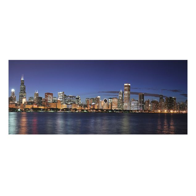 Billeder arkitektur og skyline Chicago Skyline At Night