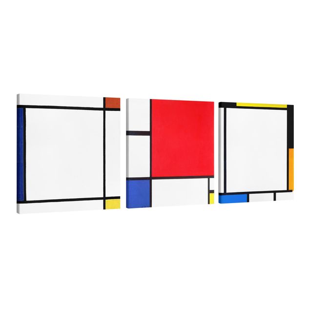 Billeder på lærred kunsttryk Piet Mondrian - Square Compositions