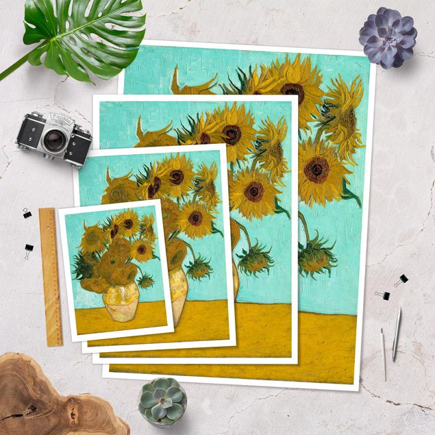 Billeder blomster Vincent van Gogh - Sunflowers