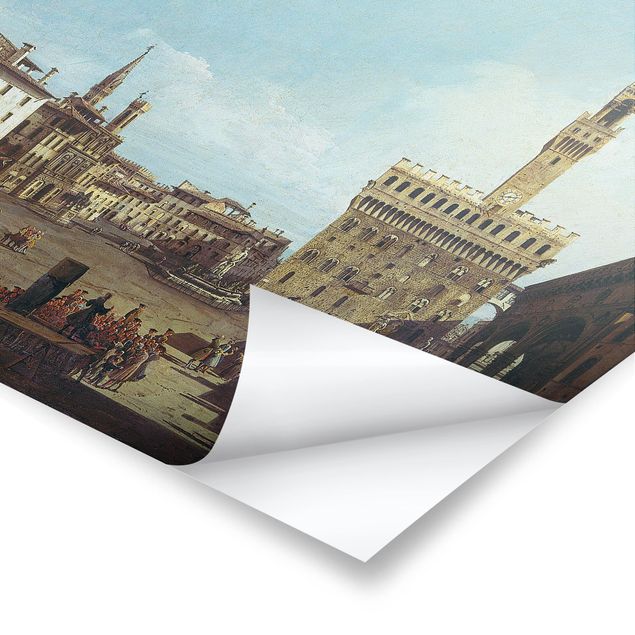 Billeder arkitektur og skyline Bernardo Bellotto - The Piazza della Signoria in Florence