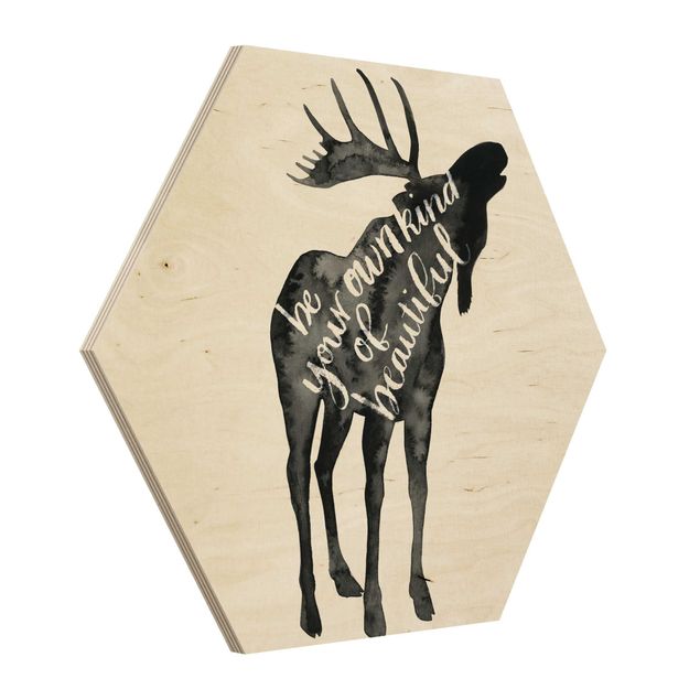 Sekskantede billeder Animals With Wisdom - Elk