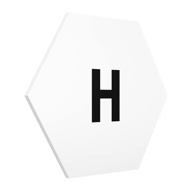 Billeder moderne Letter White H