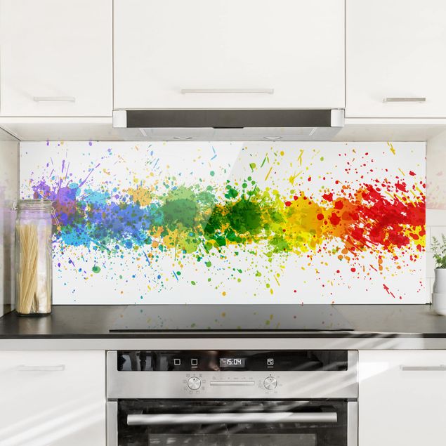 køkken dekorationer Rainbow Splatter