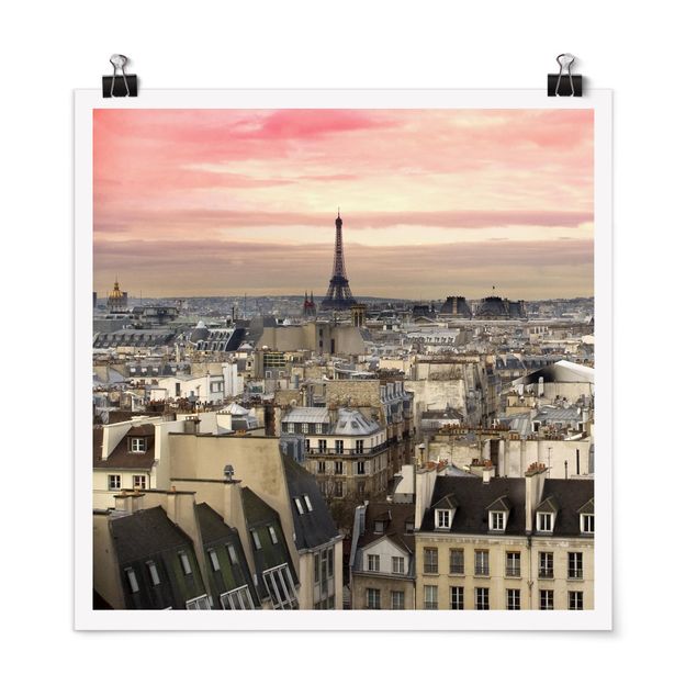 Plakater arkitektur og skyline Paris Up Close