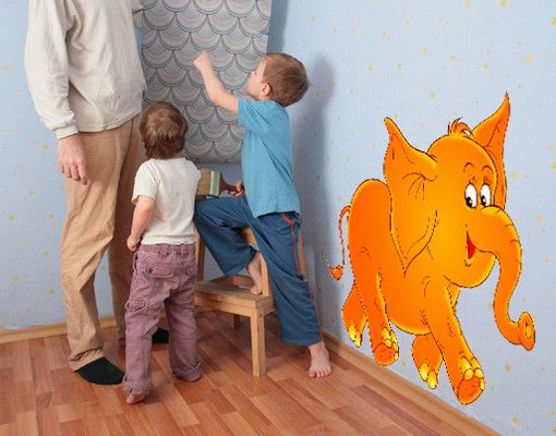 Wallstickers Afrika No.11 Laughing Elephant