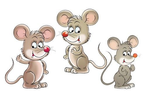 Vinduesklistermærker dyr Mouse set