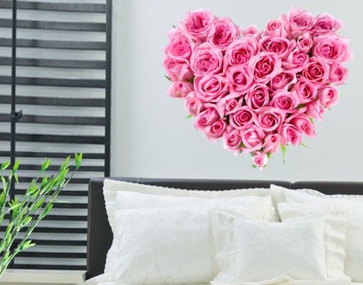 Wallstickers Planter No.192 Heart of Roses