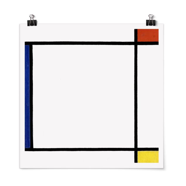 Kunst stilarter Piet Mondrian - Composition III with Red, Yellow and Blue