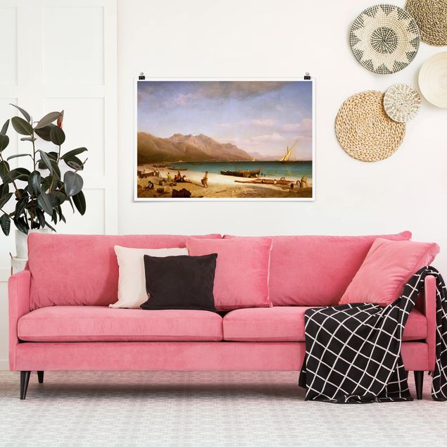Kunst stilarter romantikken Albert Bierstadt - Bay of Salerno