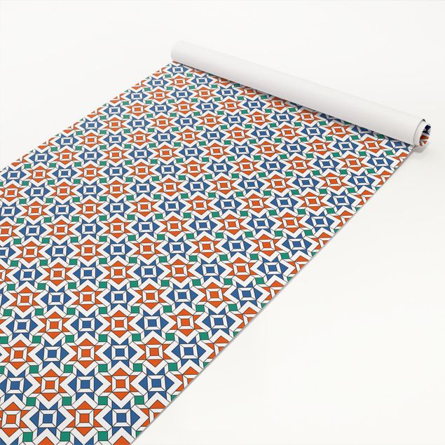 Selvklæbende folier matt Arabic Tile Pattern With Very Beautiful Colour Scheme