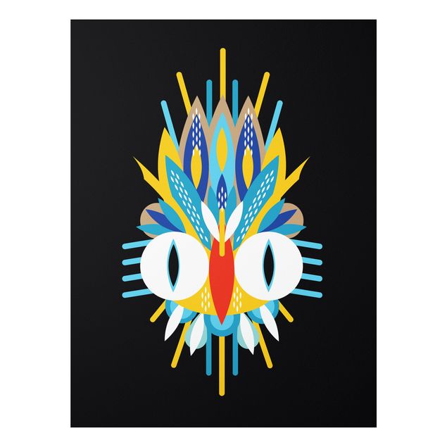 Billeder indianere Collage Ethno Mask - Bird Feathers