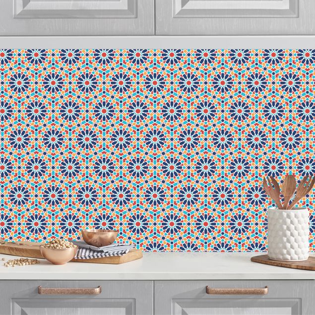 køkken dekorationer Oriental Patterns With Colourful Stars