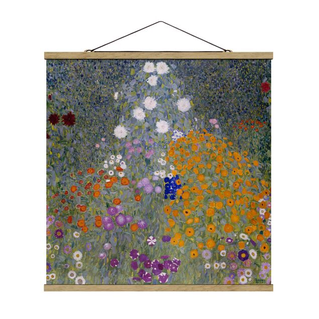 Billeder blomster Gustav Klimt - Cottage Garden