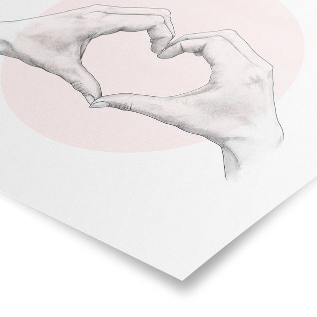 Billeder lyserød Illustration Heart Hands Circle Pink White