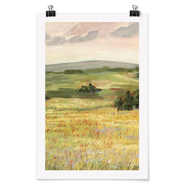 Plakater abstrakt Meadow In The Morning I