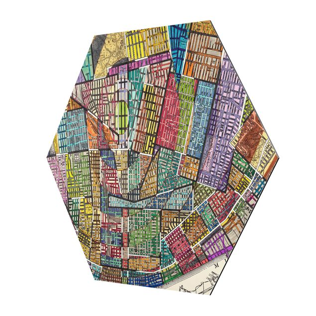 Sekskantede billeder Modern Map Of St. Louis