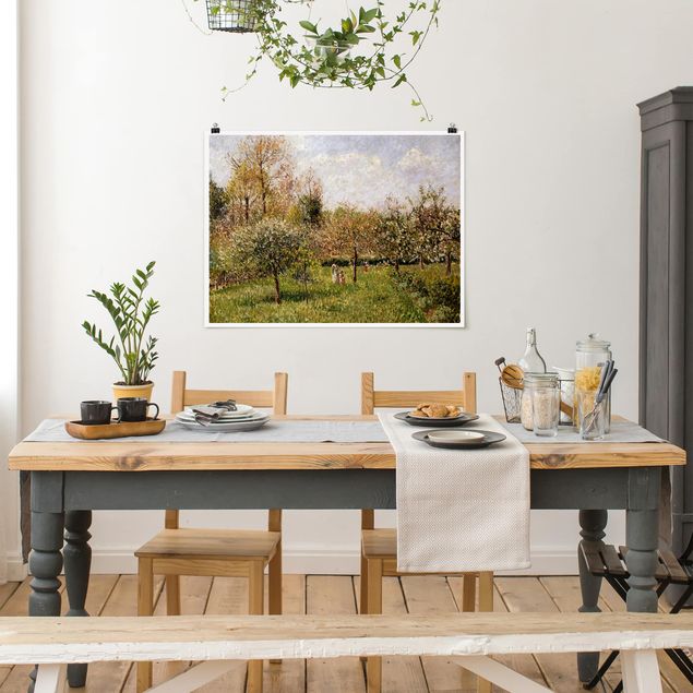 Kunst stilarter pointillisme Camille Pissarro - Spring In Eragny