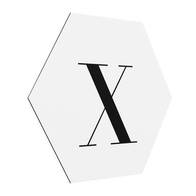 Billeder moderne Letter Serif White X