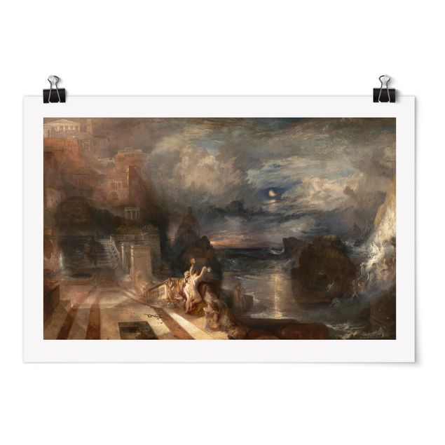 Plakater kunsttryk William Turner - The Parting of Hero and Leander - from the Greek of Musaeus