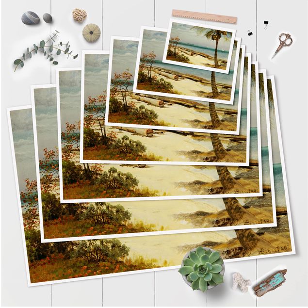 Plakater landskaber Albert Bierstadt - Tropical Coast