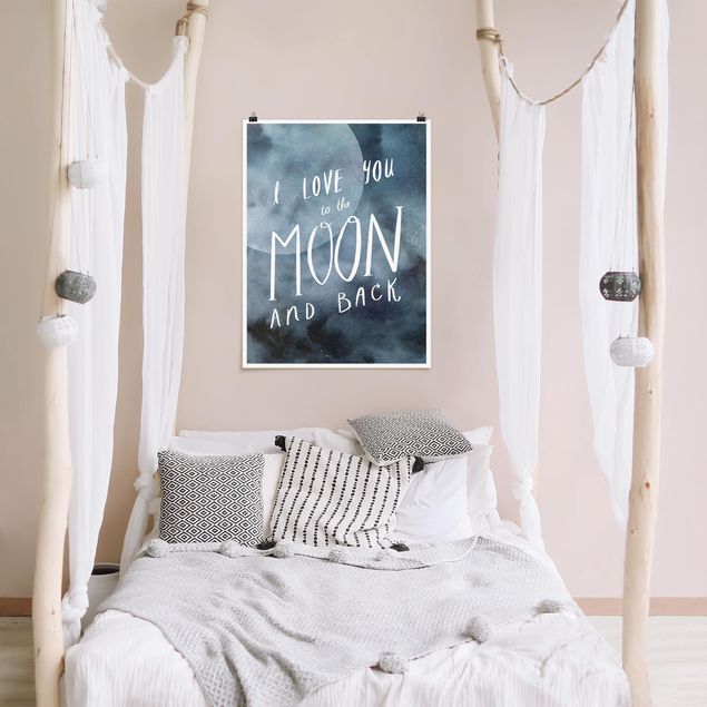 Plakater ordsprog Heavenly Love - Moon