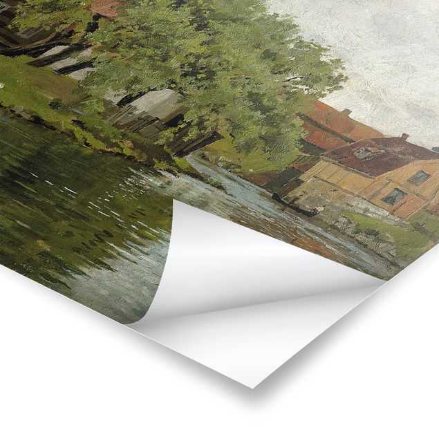 Plakater landskaber Edvard Munch - Scene On River Akerselven