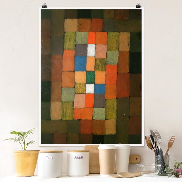 køkken dekorationer Paul Klee - Static-Dynamic Increase