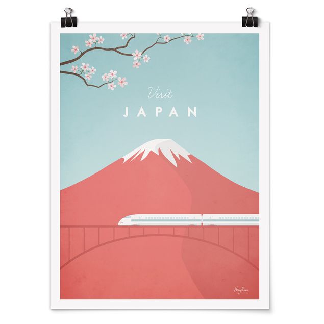 Plakater arkitektur og skyline Travel Poster - Japan