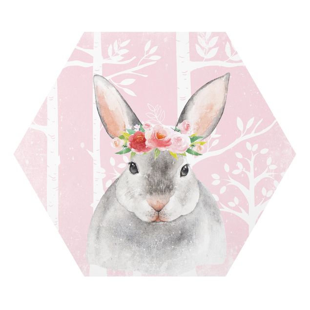 Forex Watercolor Bunny Pink