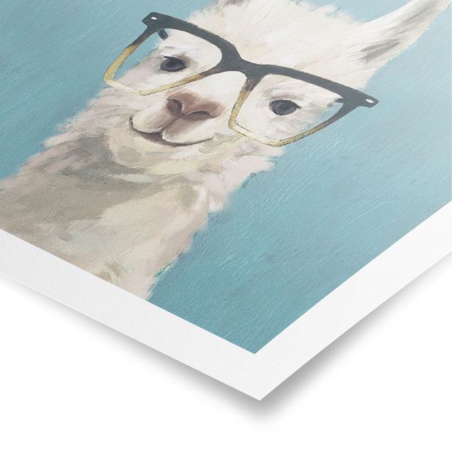 Billeder moderne Lama With Glasses IV