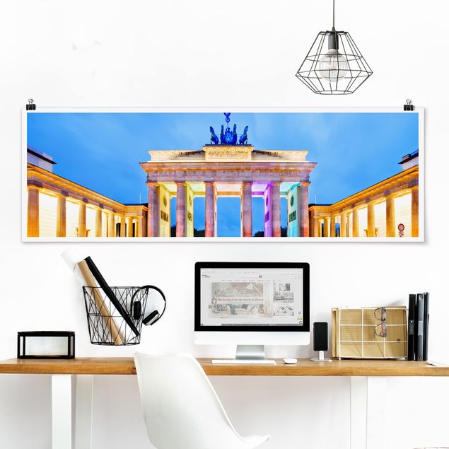 Billeder Berlin Illuminated Brandenburg Gate