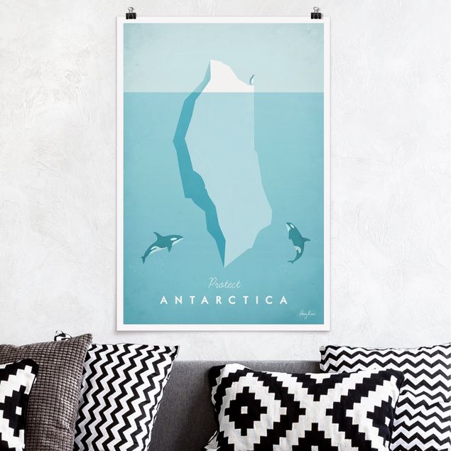 køkken dekorationer Travel Poster - Antarctica