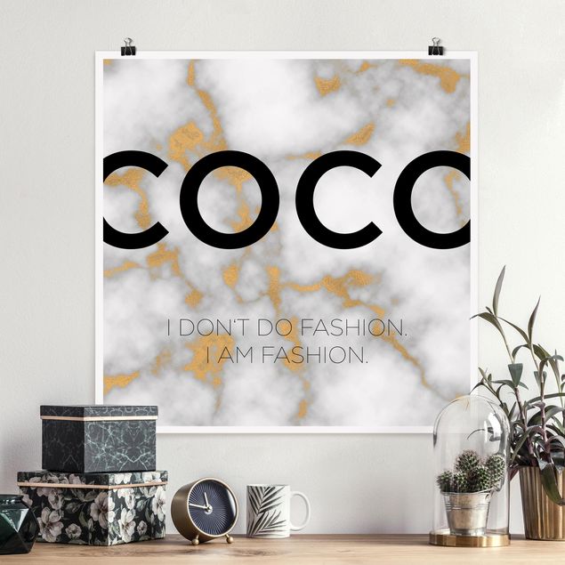 Plakater ordsprog Coco - I Dont Do Fashion