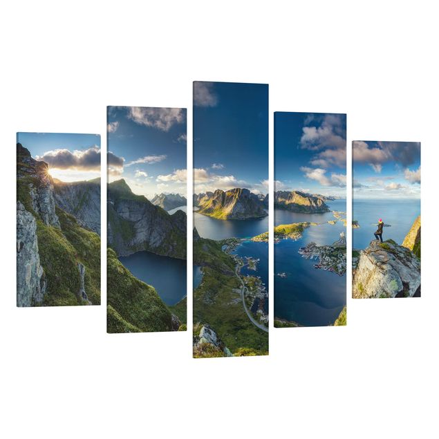Billeder landskaber Fjord View In Reinebringen