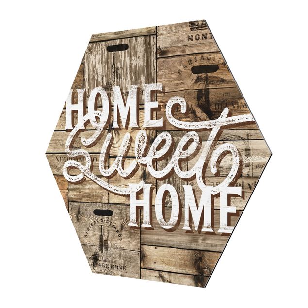 Billeder Home sweet Home Wooden Panel
