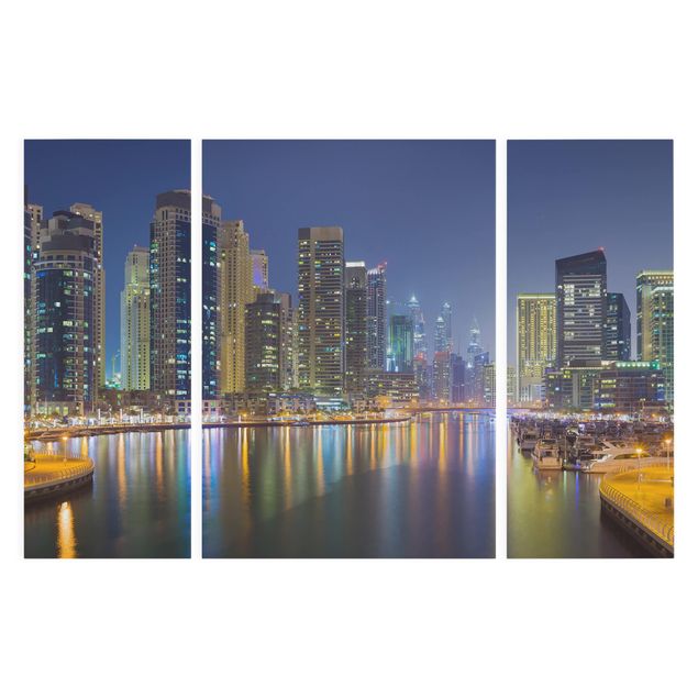 Billeder moderne Dubai Night Skyline