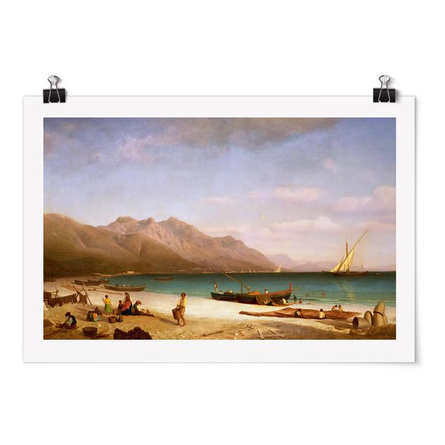 Kunst stilarter Albert Bierstadt - Bay of Salerno