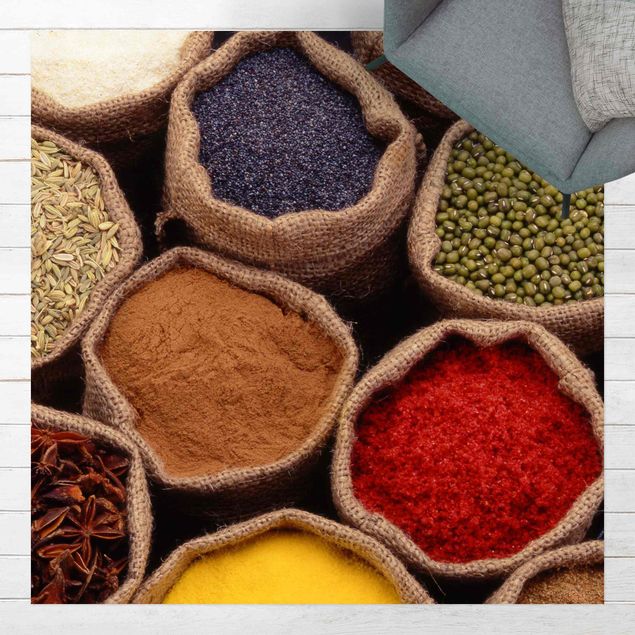 tæpper til terrasse Colourful Spices