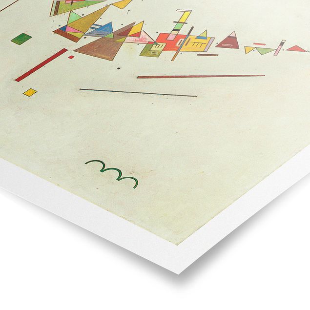 Plakater abstrakt Wassily Kandinsky - Angular Swing