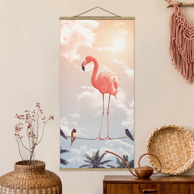 køkken dekorationer Sky With Flamingo