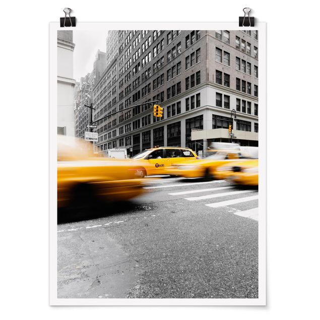 Plakater sort og hvid Bustling New York