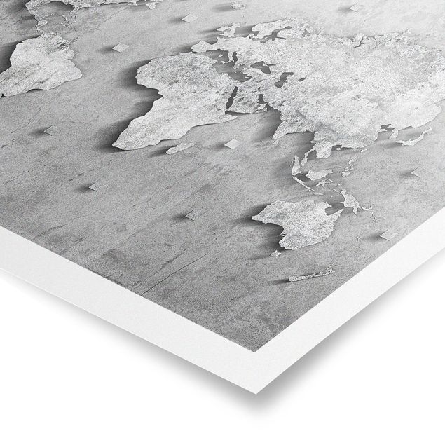 Billeder Concrete World Map