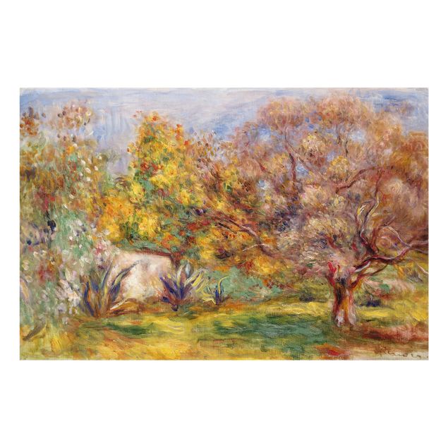 Stænkplader glas Auguste Renoir - Garden With Olive Trees
