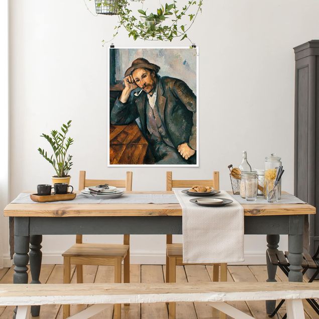 Kunst stilarter post impressionisme Paul Cézanne - The Pipe Smoker