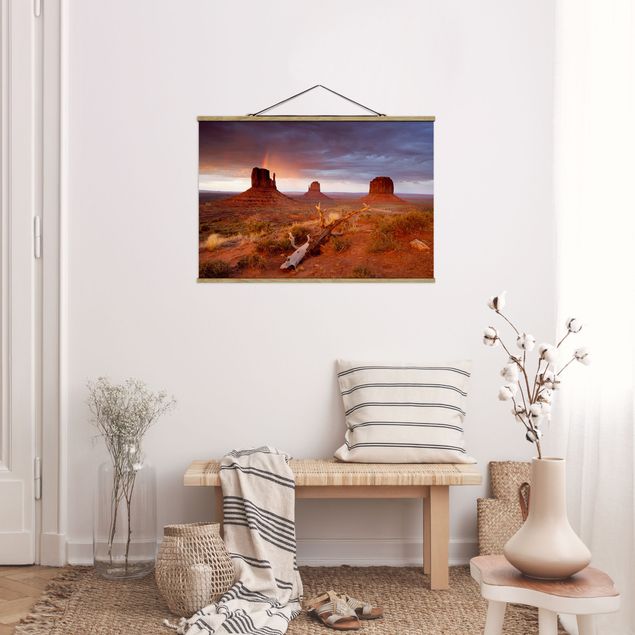 Billeder bjerge Monument Valley At Sunset