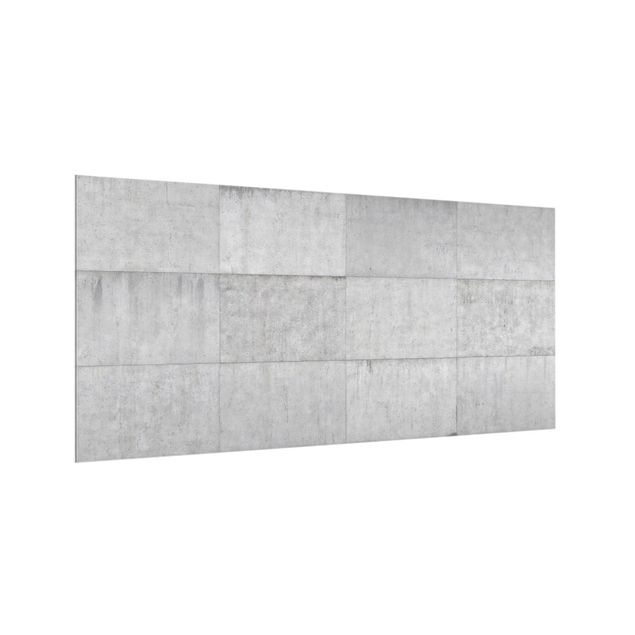 Stænkplader glas stenlook Concrete Tile Look Gray