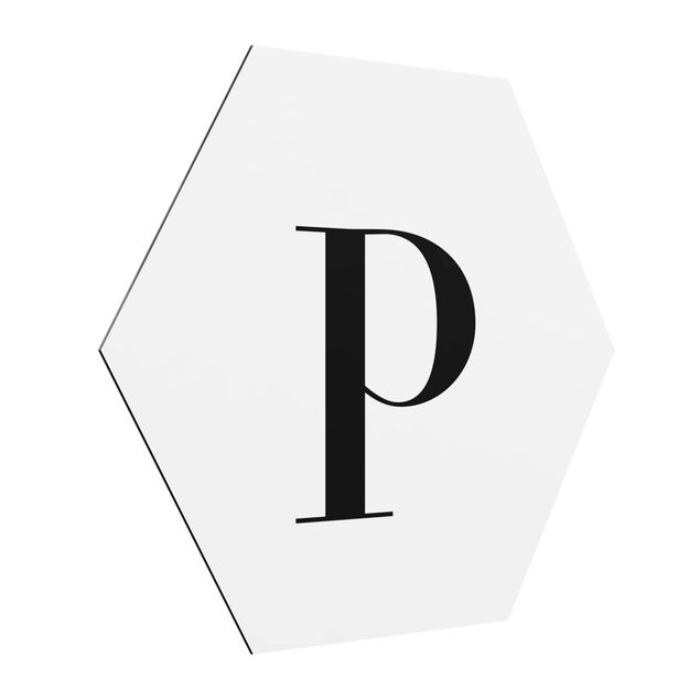 Billeder moderne Letter Serif White P